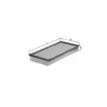 MAHLE LX726 Filtro de aire