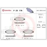 BREMBO P23178 Juego de pastillas de freno