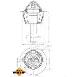 NRF 725189 Termostato, refrigerante