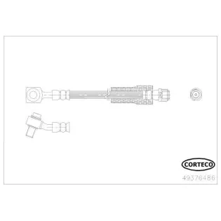 CORTECO 49376486 Tubo flexible de frenos