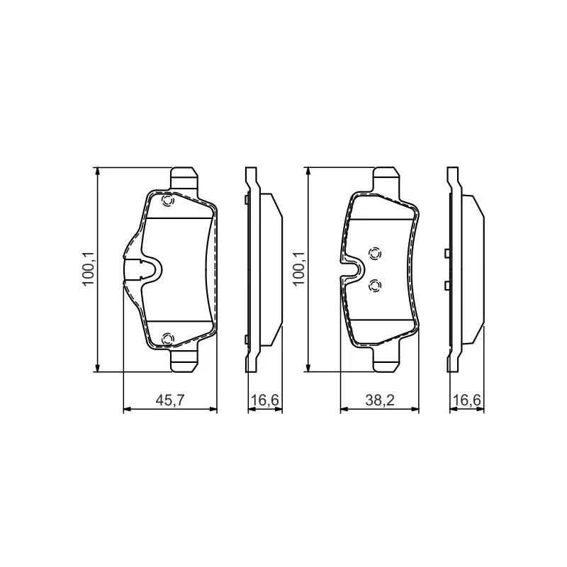 BOSCH 0986495427 Juego de pastillas de freno