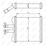 NRF 54237 Radiador de calefacción