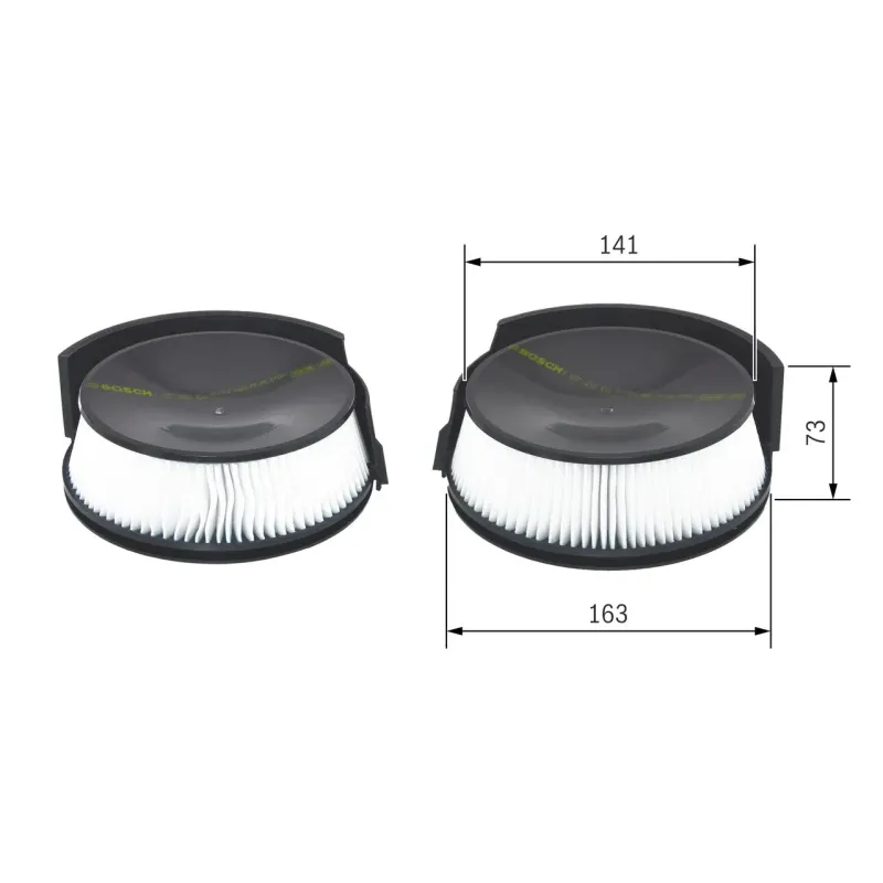 BOSCH 1987432104 Filtro, aire habitáculo