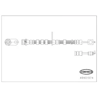 CORTECO 49401974 Tubo flexible de frenos