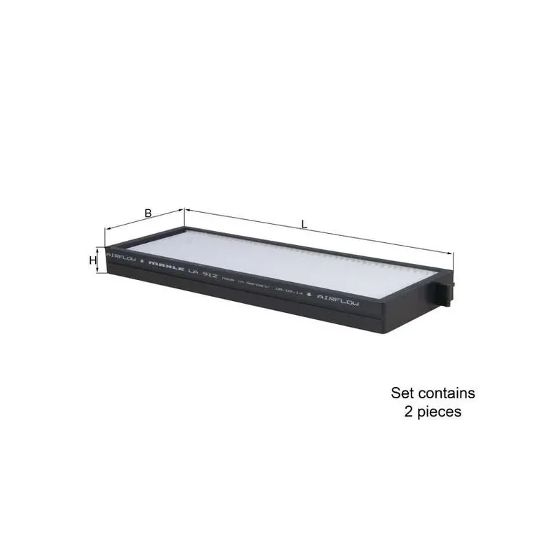 MAHLE LA912/S Filtro, aire habitáculo