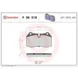 BREMBO P06018 Juego de pastillas de freno