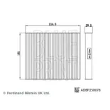 BLUE PRINT ADBP250078 Filtro, aire habitáculo