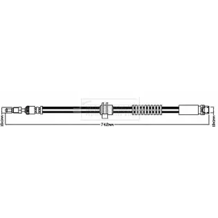 BORG & BECK BBH8322 Tubo flexible de frenos