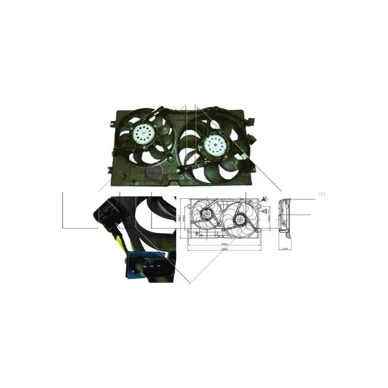 NRF 47403 Ventilador, refrigeración del motor