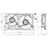NRF 47403 Ventilador, refrigeración del motor