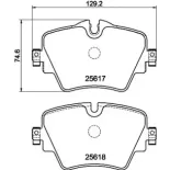 HELLA 8DB355023-131 Juego de pastillas de freno