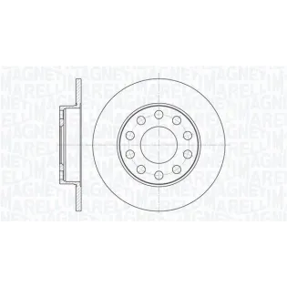 MAGNETI MARELLI 361302040125 Disco de freno (Unidad)