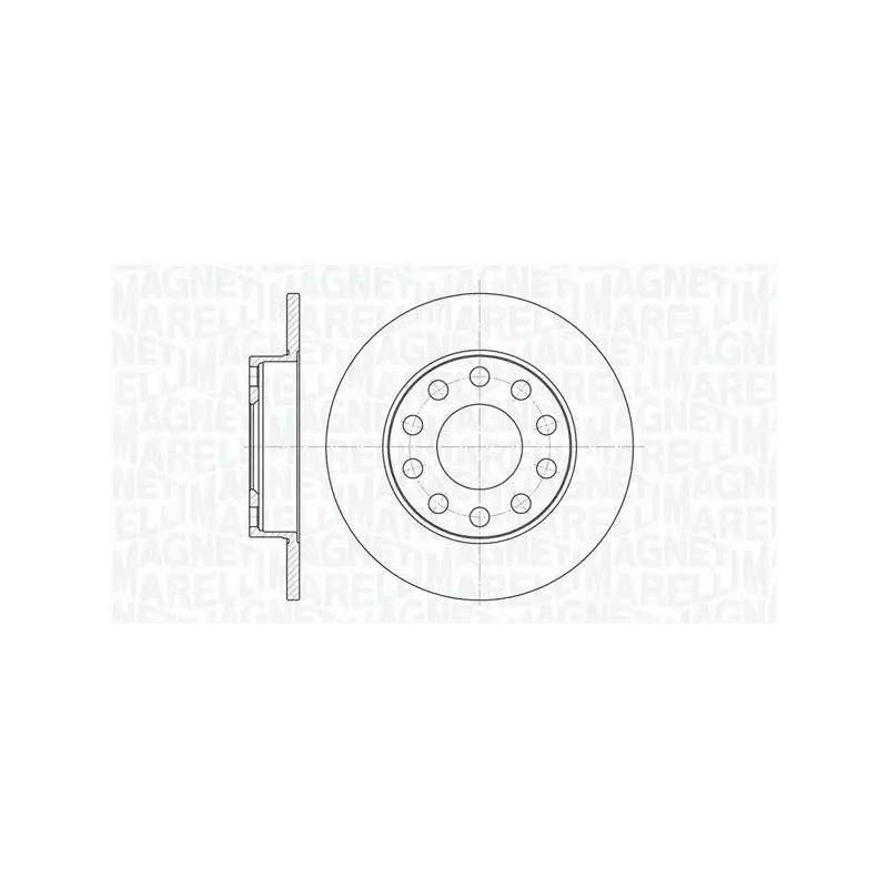 MAGNETI MARELLI 361302040125 Disco de freno (Unidad)