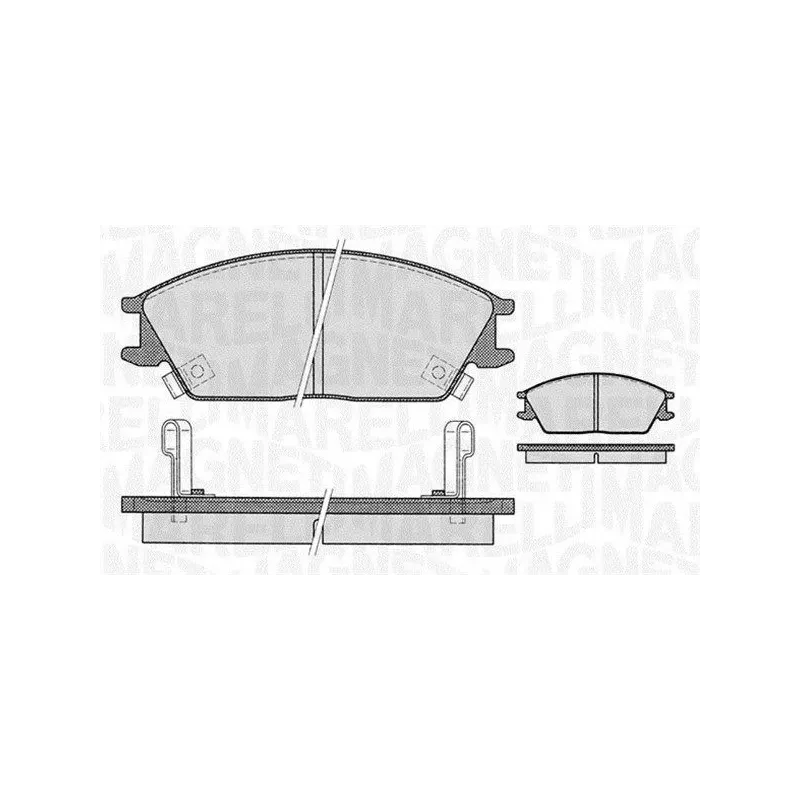 MAGNETI MARELLI 363916060459 Juego de pastillas de freno