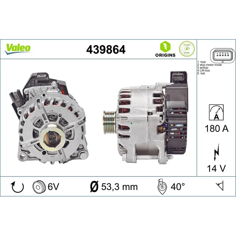 VALEO 439864 Alternador arrancador