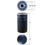 MAHLE OC502 Filtro de aceite