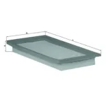 MAHLE LX480 Filtro de aire