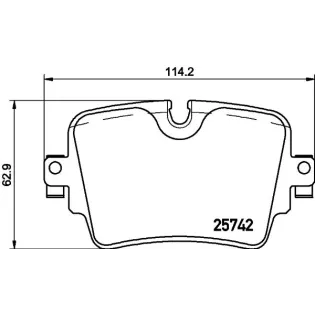 BREMBO P36033 Juego de pastillas de freno