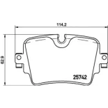 BREMBO P36033 Juego de pastillas de freno