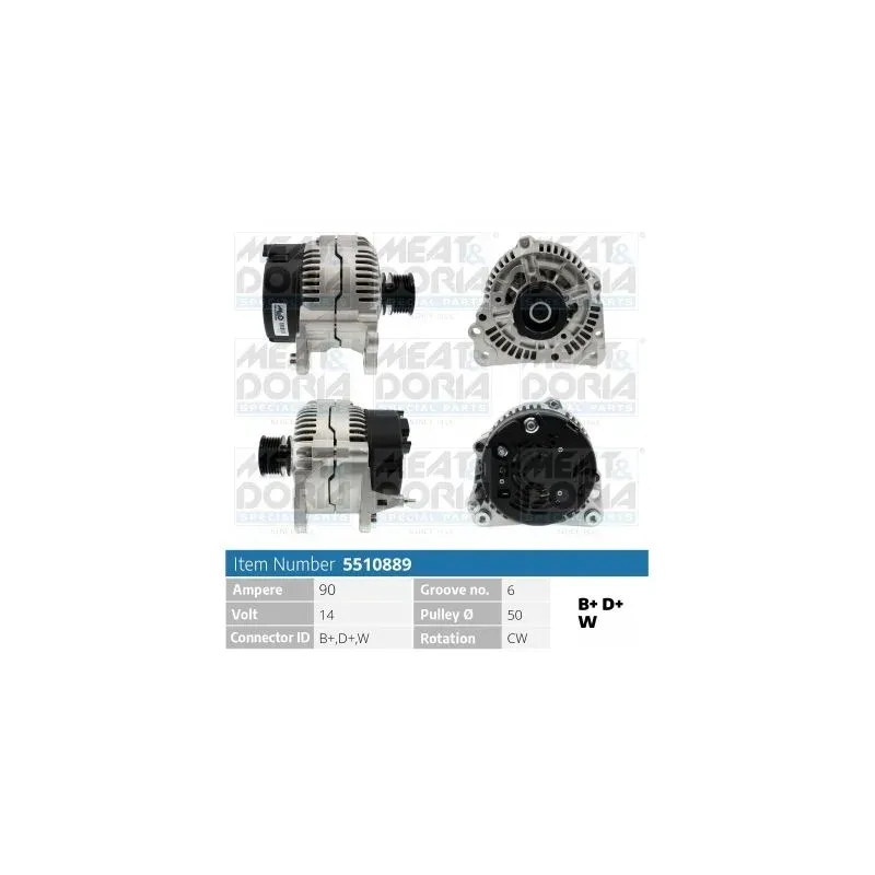 MEAT & DORIA 5510889 Alternador