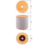 MAHLE LX4961 Filtro de aire