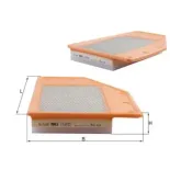 MAHLE LX4572 Filtro de aire