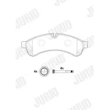 JURID 2923109560 Juego de pastillas de freno