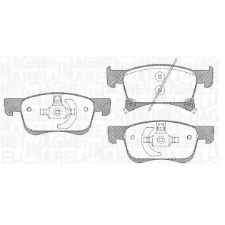 MAGNETI MARELLI 363916060814 Juego de pastillas de freno