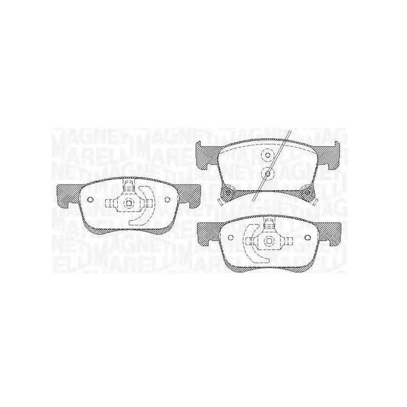 MAGNETI MARELLI 363916060814 Juego de pastillas de freno
