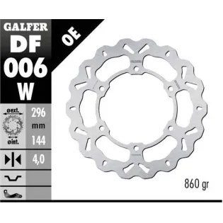 Disco freno moto Galfer Wave fijo 296x4mm DF006W