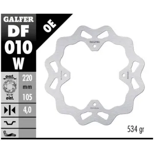Disco freno moto Galfer Wave fijo 220x4mm DF010W