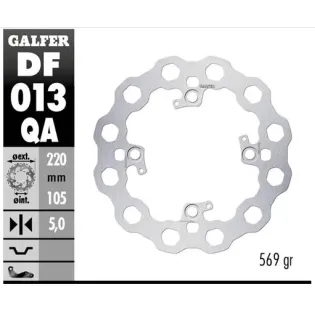 Disco freno moto fijo Galfer Qubic 220x5mm DF013QA