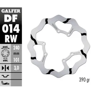 Disco freno moto Galder Wave fijo 240X3mm DF014RW