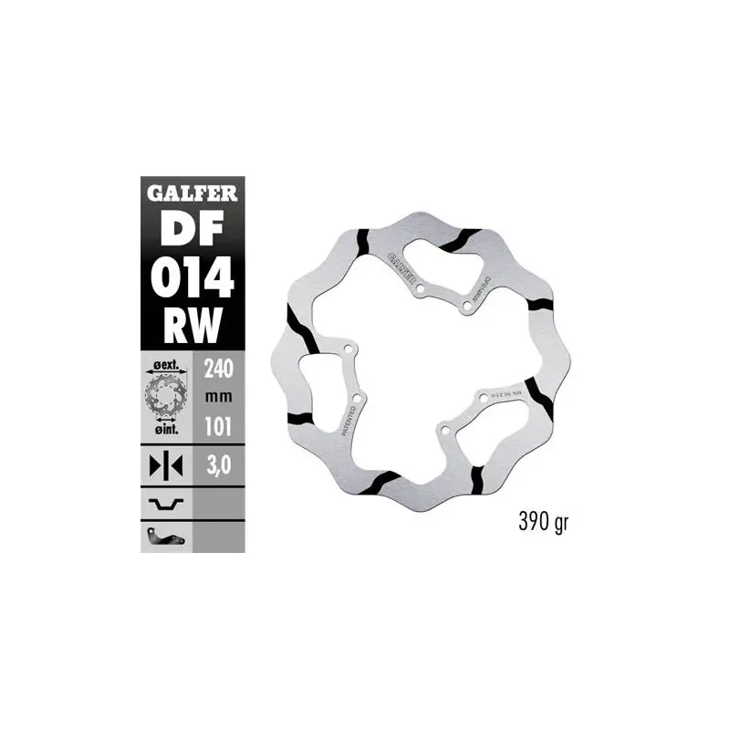 Disco freno moto Galder Wave fijo 240X3mm DF014RW