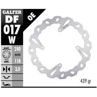 Disco freno moto Galfer Wave fijo 240x3mm DF017W