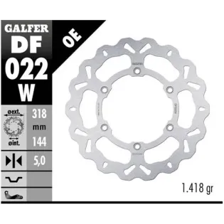Disco freno moto Galfer Wave fijo 318x5mm DF022W