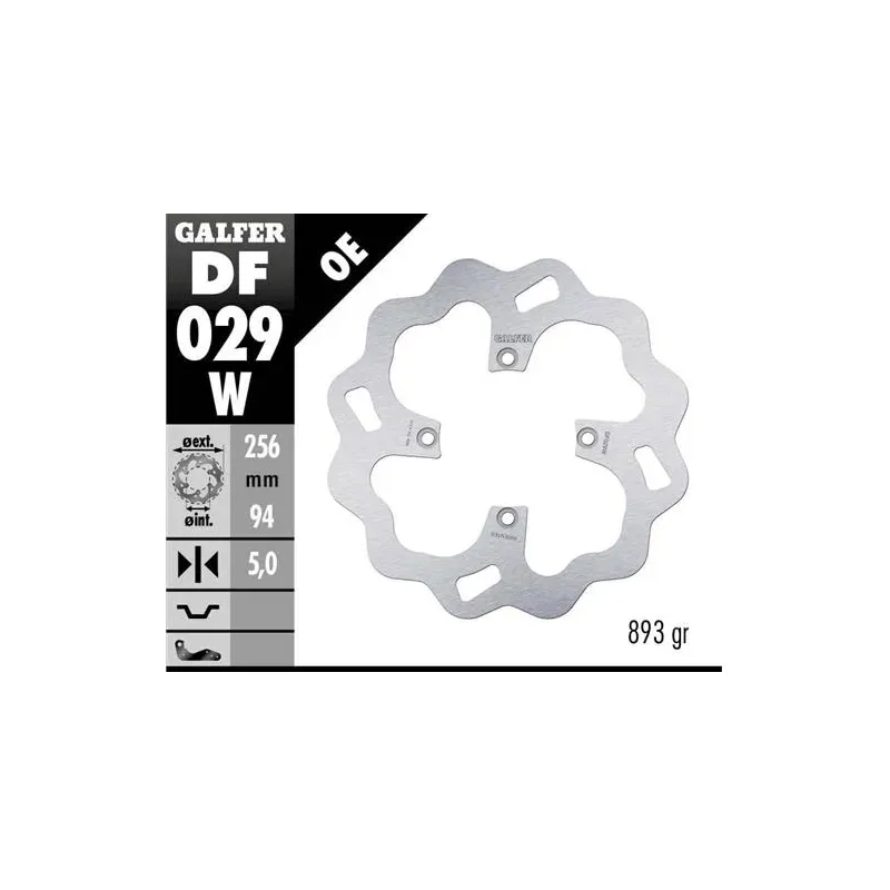 Disco freno moto Galfer Wave fijo 256x5mm DF029W