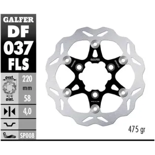 Disco freno moto Galfer Wave flotante 220x4mm DF03