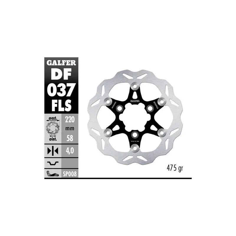 Disco freno moto Galfer Wave flotante 220x4mm DF03