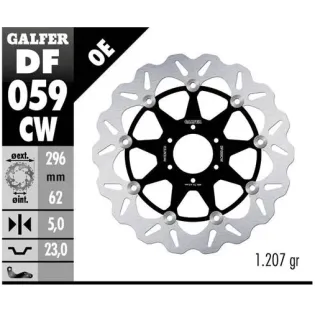 Disco freno moto Galfer flotante Wave completo 296