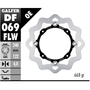 Disco freno moto Galfer Wave flotante 240x4mm DF06