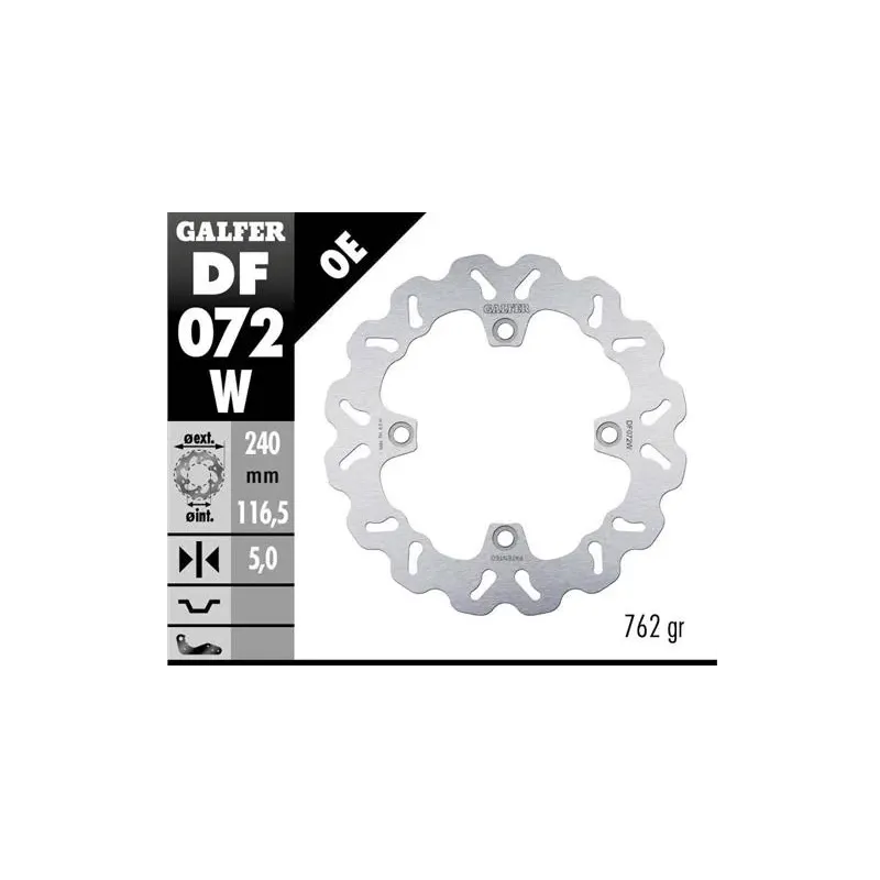 Disco freno moto Galfer Wave fijo 240x5mm DF072W