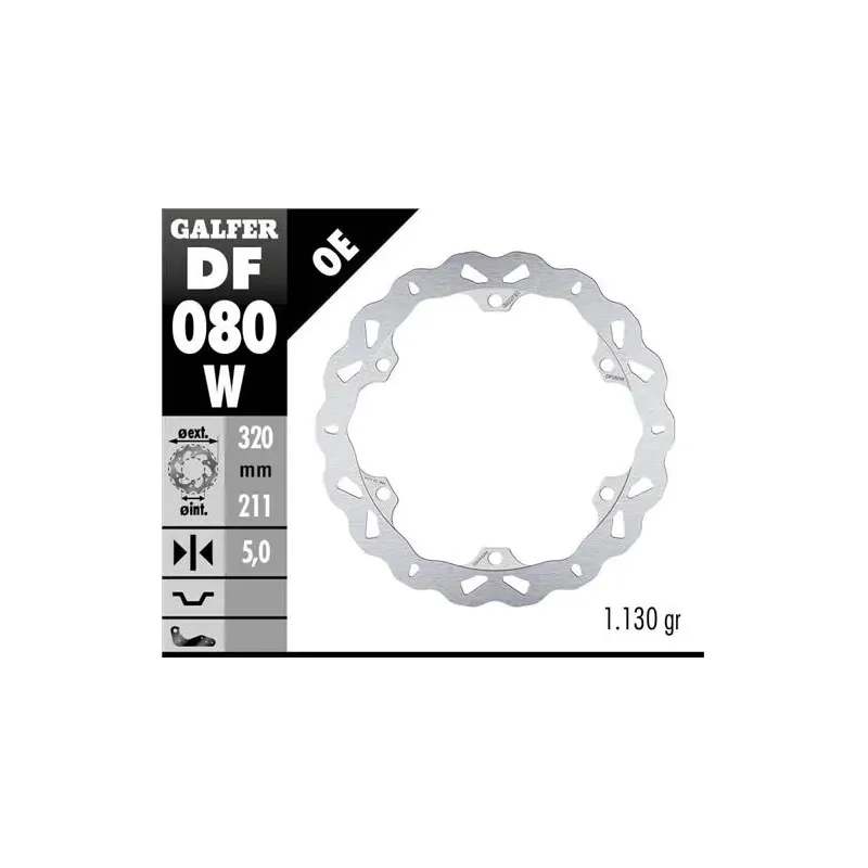 Disco freno moto Galfer Wave fijo 320x5mm DF080W