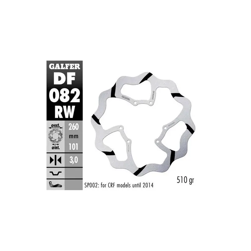 Disco freno moto Galder Wave fijo 260X3mm DF082RW