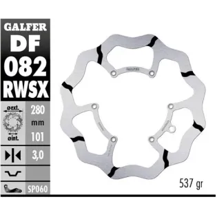 Disco freno moto flotante Galfer Wave DF082RWSX