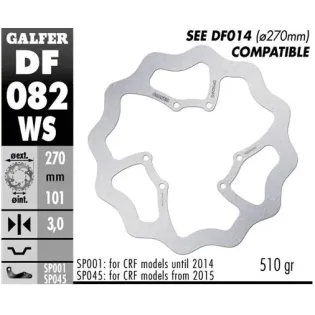 Disco freno moto moto Galfer Wave fijo 270x3mm DF0