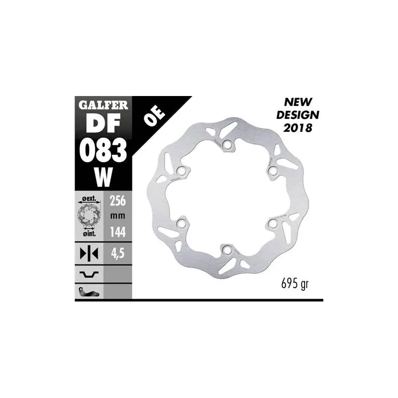 Disco freno moto Galfer Wave fijo 256x4.5mm DF083W