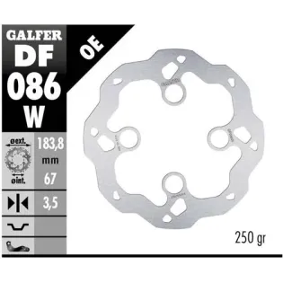 Disco freno moto Galfer Wave fijo 183.8x3mm DF086W