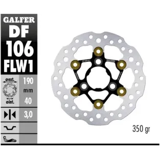 Disco freno moto Galfer Wave flotante DF106FLW1