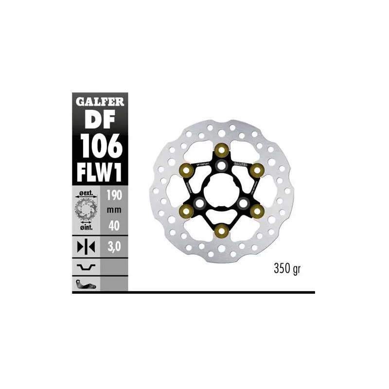 Disco freno moto Galfer Wave flotante DF106FLW1